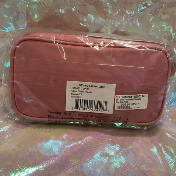 SCL Stoney Clover Lane Homecoming Mauve Small Clear Front Sold Out Discontinued - Picture 3 of 5